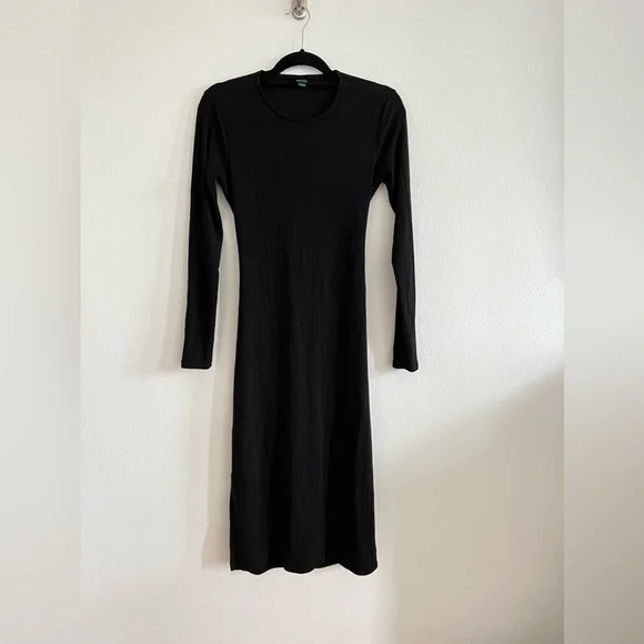 wild fable Dresses Target Wild Fable Long Black Sleeve Midi